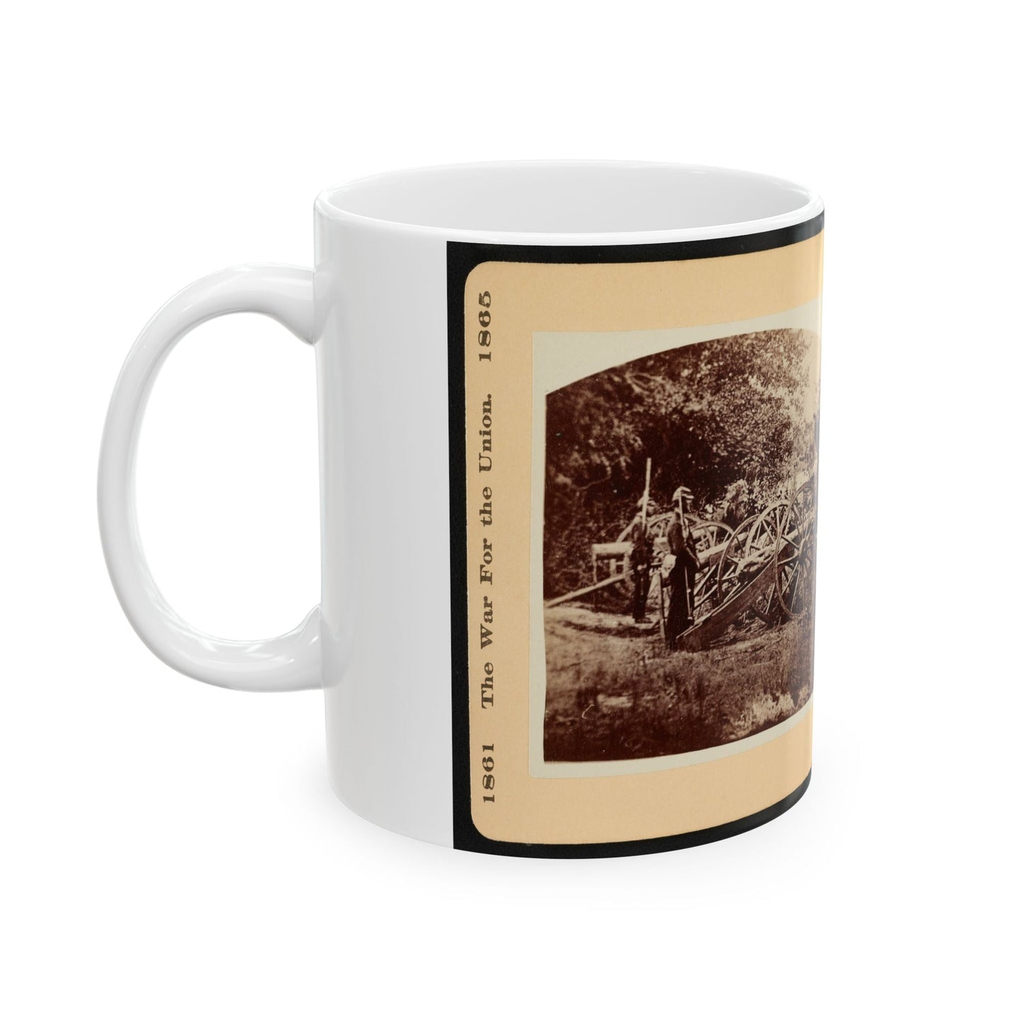 A Battery Of  Quaker Guns  001 (U.S. Civil War) White Coffee Mug