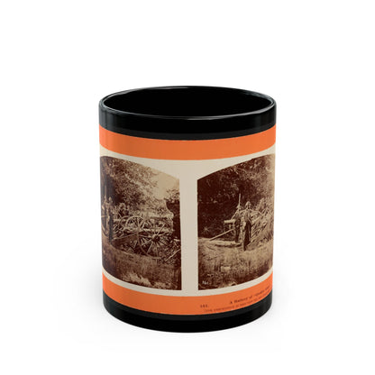 A Battery Of  Quaker Guns (U.S. Civil War) Black Coffee Mug