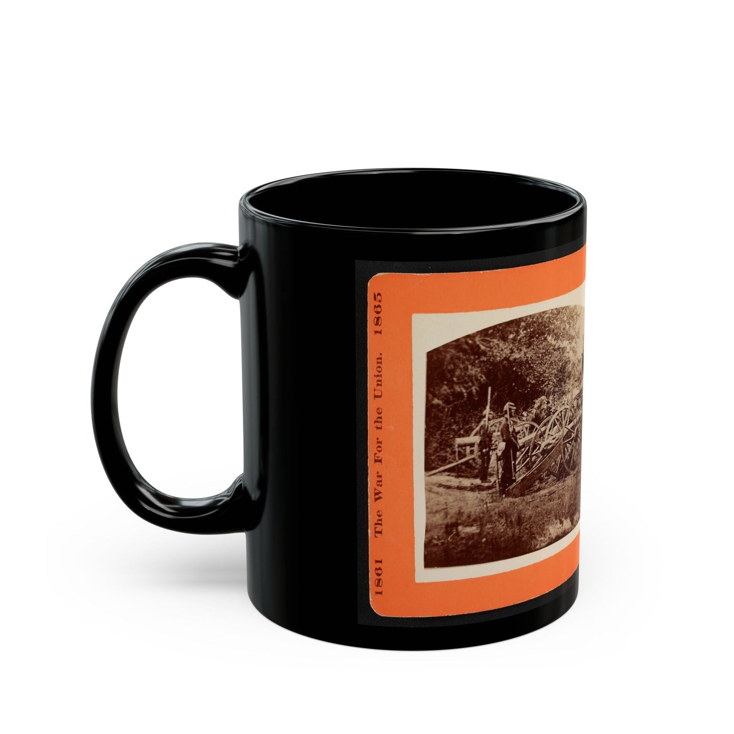 A Battery Of  Quaker Guns (U.S. Civil War) Black Coffee Mug