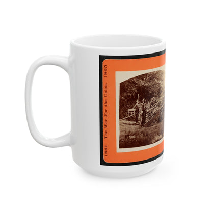 A Battery Of Quaker Guns (U.S. Civil War) White Coffee Mug-The Sticker Space