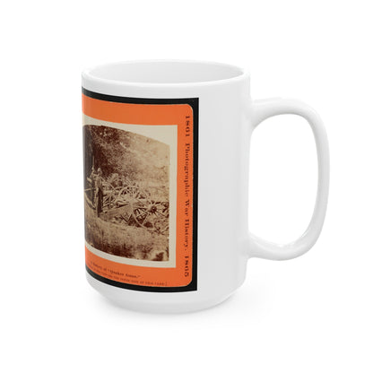 A Battery Of Quaker Guns (U.S. Civil War) White Coffee Mug-The Sticker Space