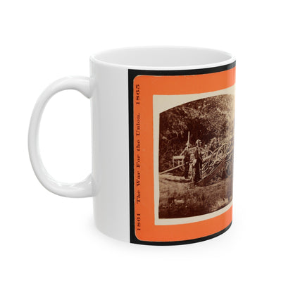 A Battery Of Quaker Guns (U.S. Civil War) White Coffee Mug-The Sticker Space