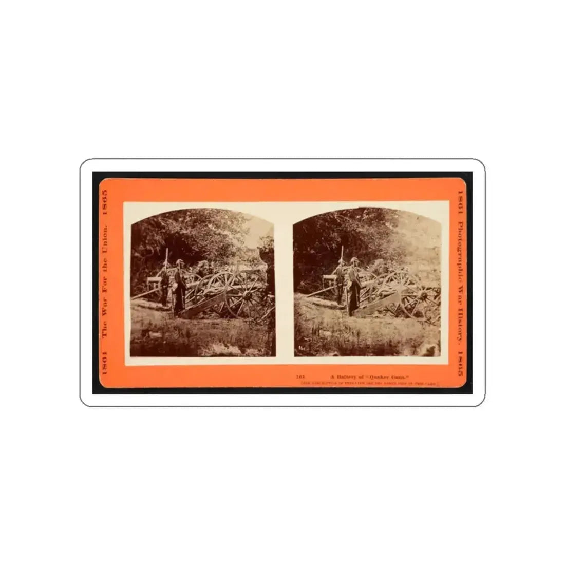 A Battery Of  Quaker Guns (U.S. Civil War) STICKER Vinyl Die-Cut Decal - The Sticker Space