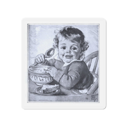 A Besotted Child, 1929 (Magazine Illustration) Refrigerator Magnet-4" x 4"-The Sticker Space