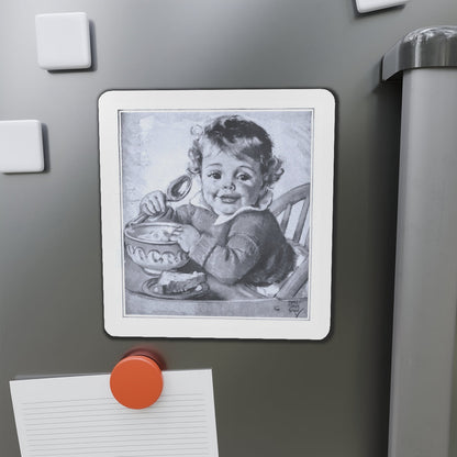 A Besotted Child, 1929 (Magazine Illustration) Refrigerator Magnet-The Sticker Space