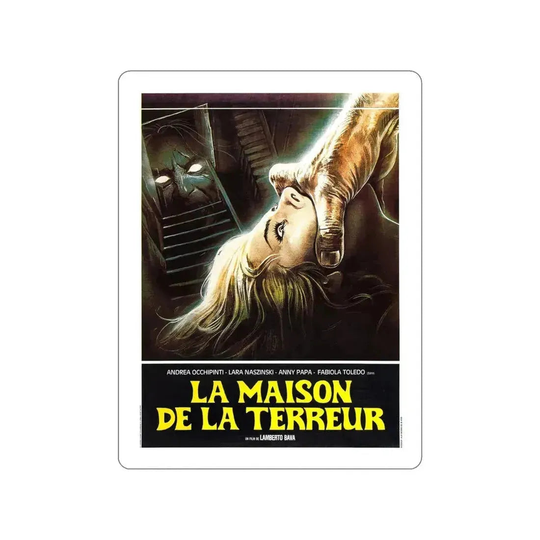 A BLADE IN THE DARK (FRENCH) 1983 Movie Poster STICKER Vinyl Die-Cut Decal 5 Inch - The Sticker Space