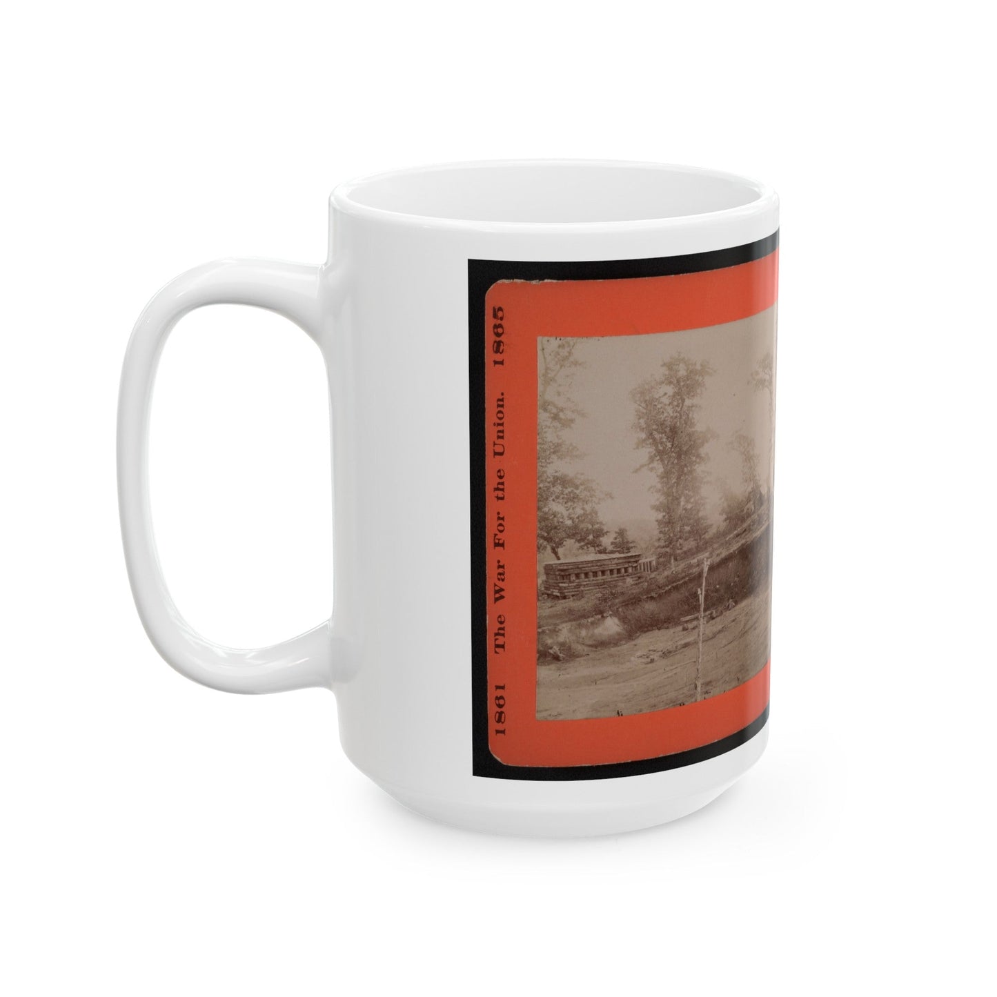 A Block House 001 (U.S. Civil War) White Coffee Mug-The Sticker Space