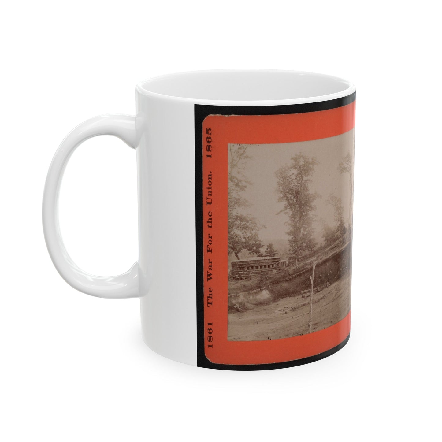 A Block House 001 (U.S. Civil War) White Coffee Mug-The Sticker Space