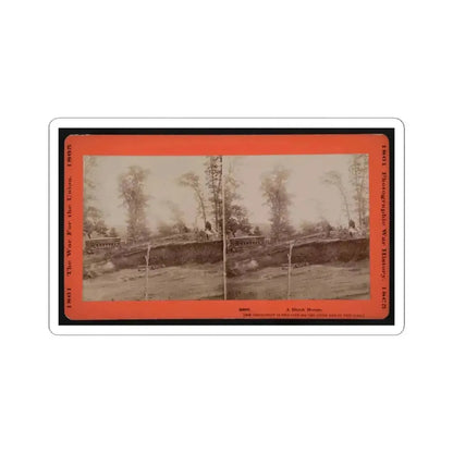 A Block House 001 (U.S. Civil War) STICKER Vinyl Kiss-Cut Decal 6 Inch White - The Sticker Space