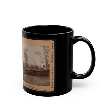 A Block House (U.S. Civil War) Black Coffee Mug-The Sticker Space