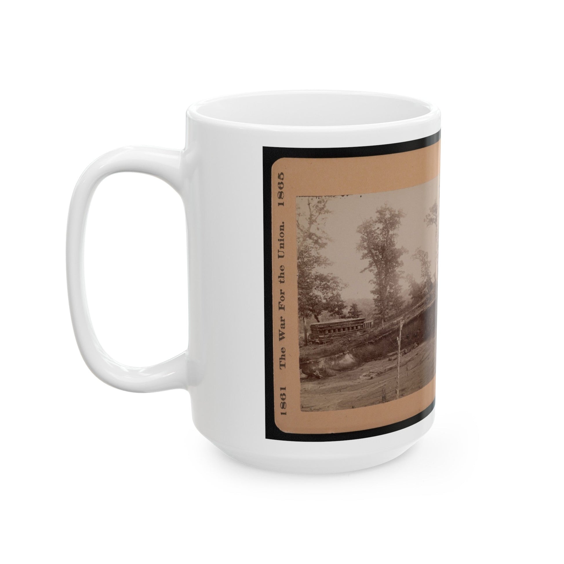 A Block House (U.S. Civil War) White Coffee Mug-The Sticker Space