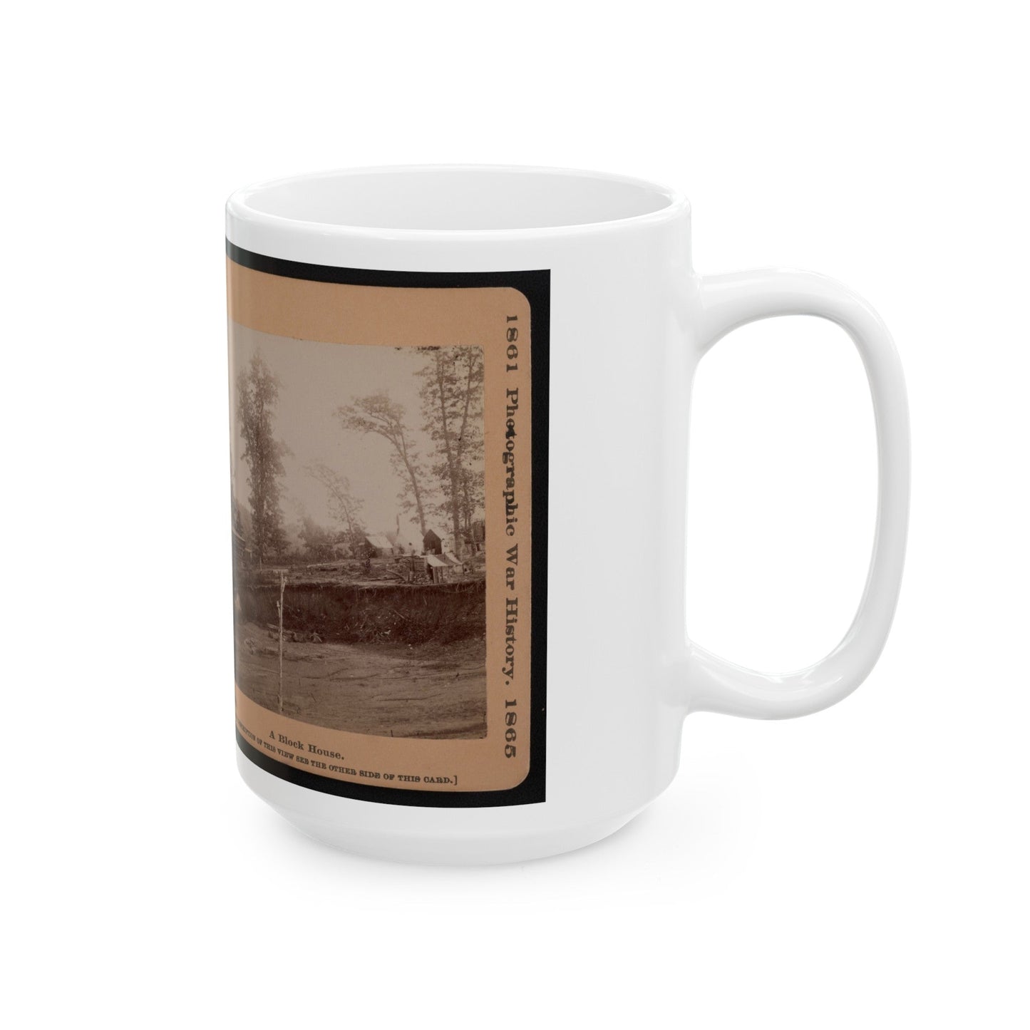 A Block House (U.S. Civil War) White Coffee Mug-The Sticker Space