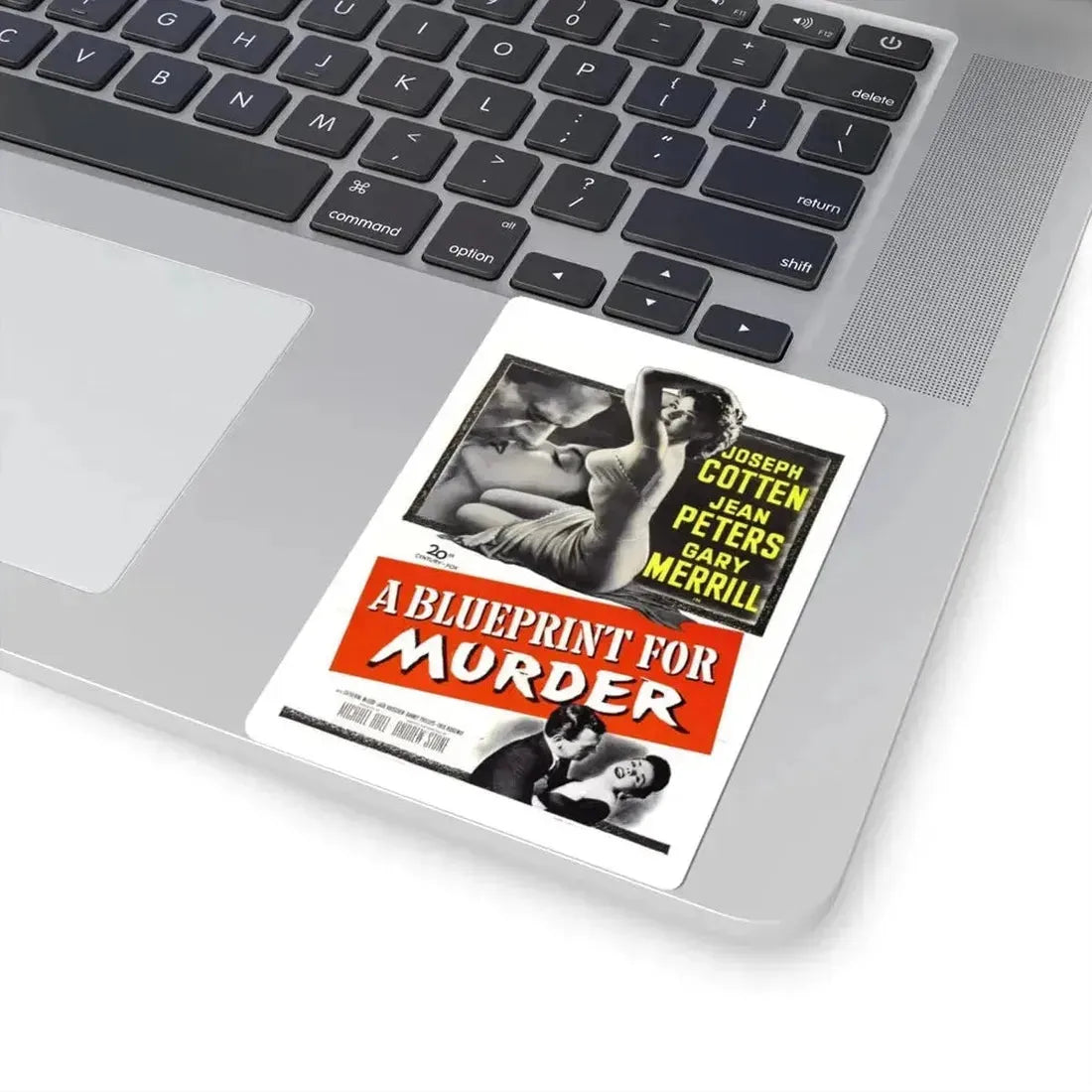 A Blueprint for Murder 1953 Movie Poster - STICKER Vinyl Kiss-Cut Decal - The Sticker Space