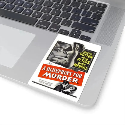 A Blueprint for Murder 1953 Movie Poster - STICKER Vinyl Kiss-Cut Decal - The Sticker Space