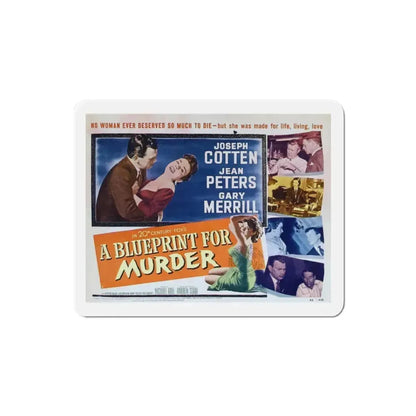 A Blueprint for Murder 1953 v2 Movie Poster Refrigerator Magnet - The Sticker Space