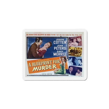 A Blueprint for Murder 1953 v2 Movie Poster Refrigerator Magnet - The Sticker Space