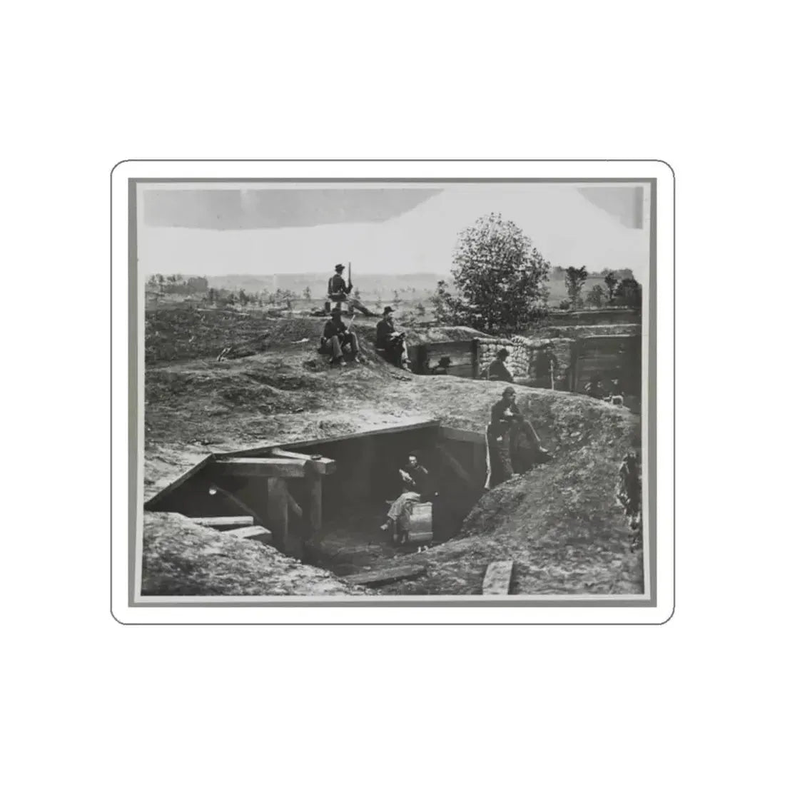 A Bomb-Proof In Front Of Atlanta, Ga. (U.S. Civil War) STICKER Vinyl Die-Cut Decal - The Sticker Space