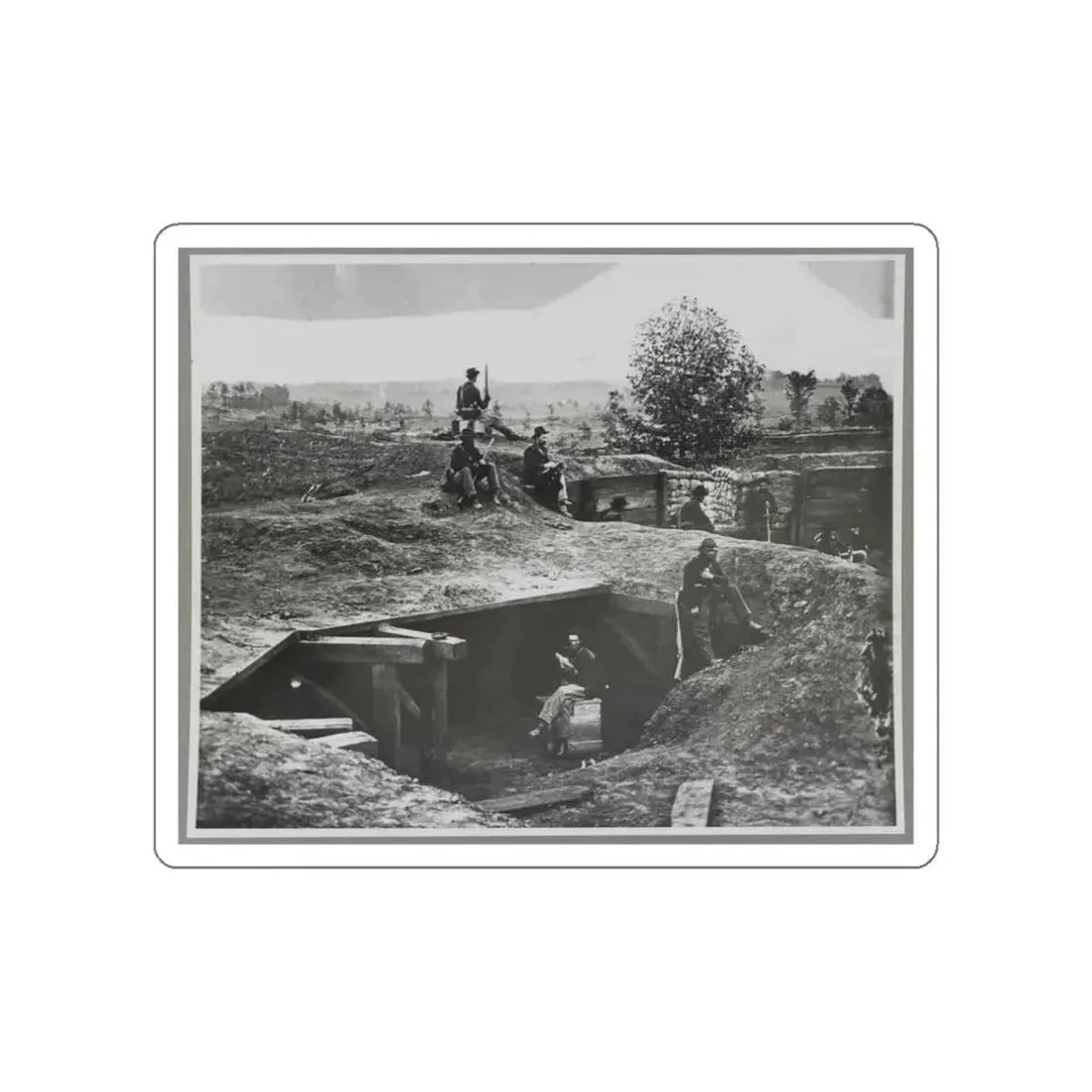 A Bomb-Proof In Front Of Atlanta, Ga. (U.S. Civil War) STICKER Vinyl Die-Cut Decal - The Sticker Space