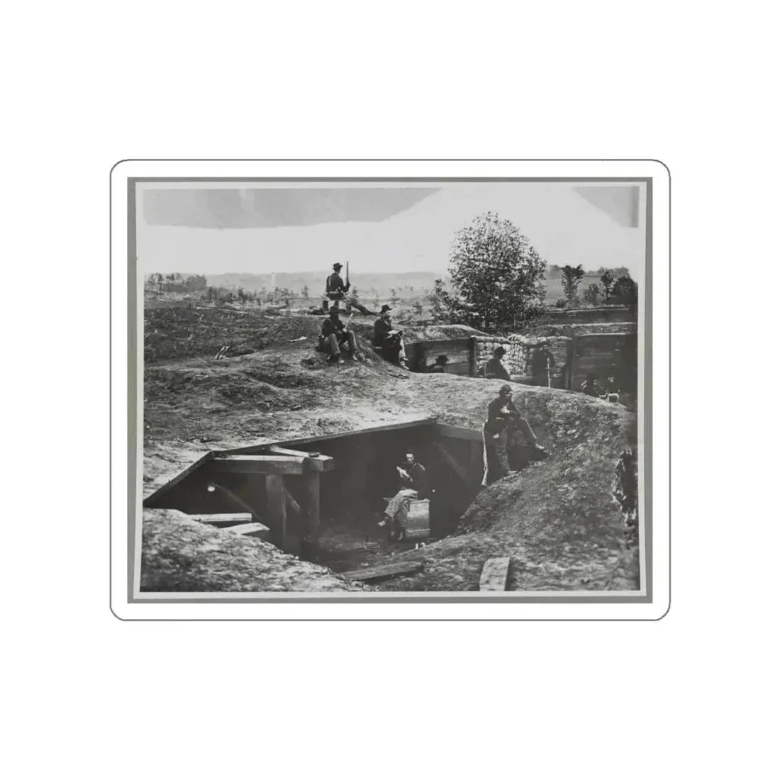 A Bomb-Proof In Front Of Atlanta, Ga. (U.S. Civil War) STICKER Vinyl Die-Cut Decal - The Sticker Space