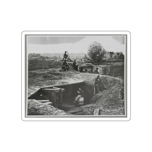 A Bomb-Proof In Front Of Atlanta, Ga. (U.S. Civil War) STICKER Vinyl Die-Cut Decal White Die-Cut 2 Inch - The Sticker Space