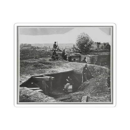 A Bomb-Proof in Front of Atlanta, Ga. (U.S. Civil War) STICKER Vinyl Kiss-Cut Decal 2 Inch White - The Sticker Space