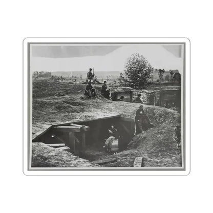 A Bomb-Proof in Front of Atlanta, Ga. (U.S. Civil War) STICKER Vinyl Kiss-Cut Decal 3 Inch White - The Sticker Space