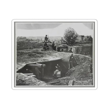 A Bomb-Proof in Front of Atlanta, Ga. (U.S. Civil War) STICKER Vinyl Kiss-Cut Decal 4 Inch White - The Sticker Space