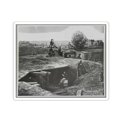 A Bomb-Proof in Front of Atlanta, Ga. (U.S. Civil War) STICKER Vinyl Kiss-Cut Decal 6 Inch White - The Sticker Space