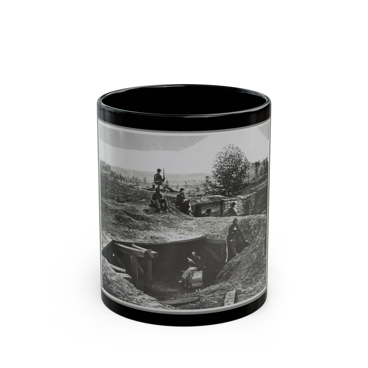 A Bomb-Proof In Front Of Atlanta, Ga. (U.S. Civil War) Black Coffee Mug