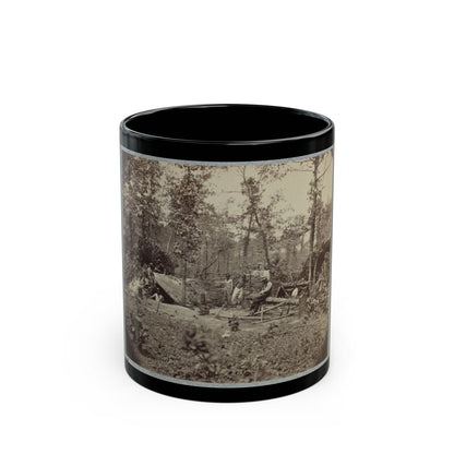 A Bombproof Shelter For The Soldiers During The Seige Of Petersburg, August 10, 1864 (U.S. Civil War) Black Coffee Mug