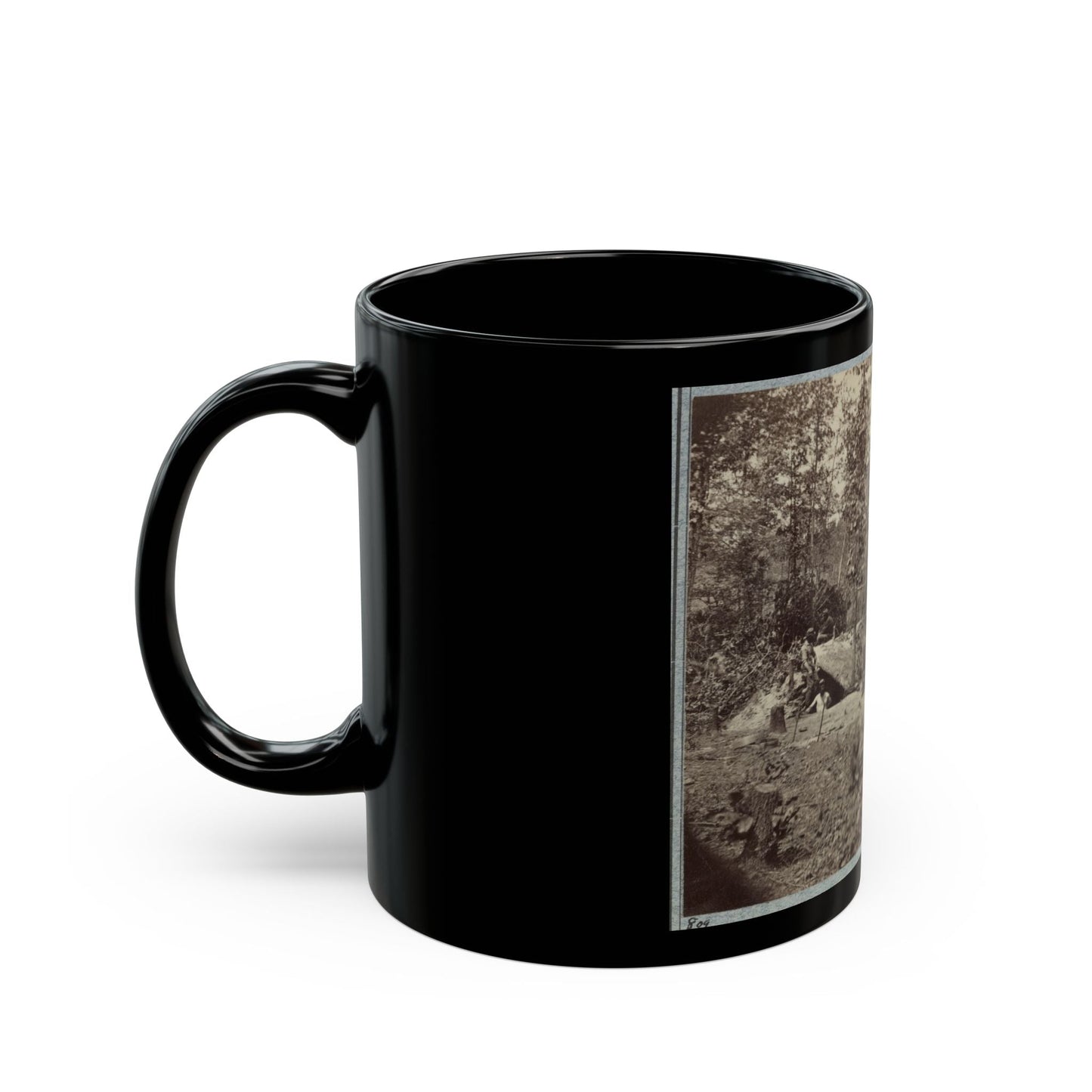 A Bombproof Shelter For The Soldiers During The Seige Of Petersburg, August 10, 1864 (U.S. Civil War) Black Coffee Mug