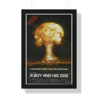 A BOY AND HIS DOG 1975 - Framed Movie Poster 16″ x 24″ Black - The Sticker Space