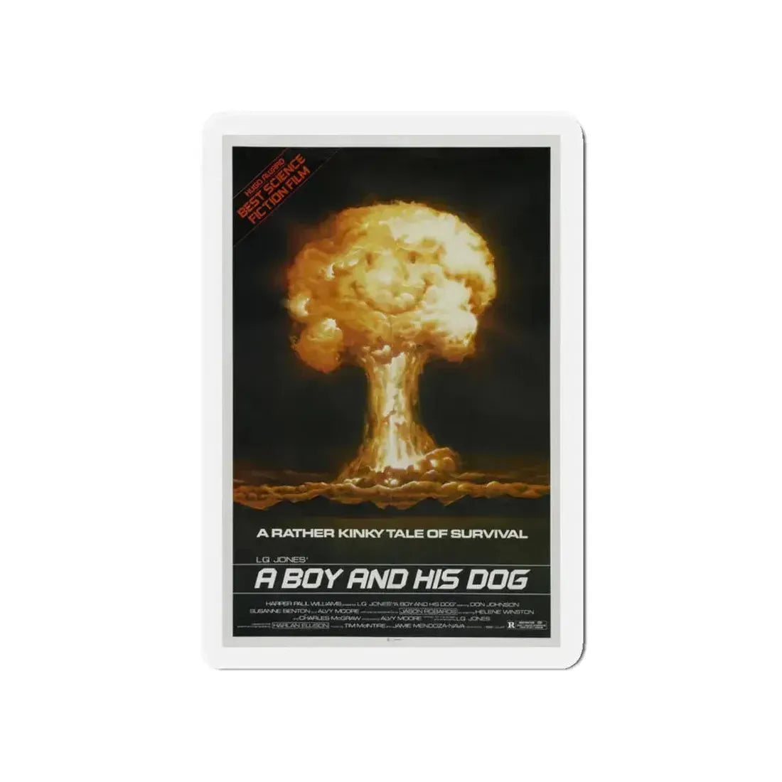 A BOY AND HIS DOG 1975 Movie Poster - Refrigerator Magnet 5 Inch - The Sticker Space