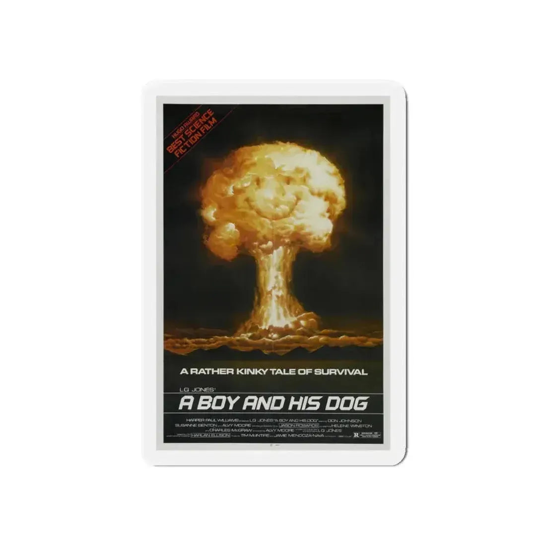 A BOY AND HIS DOG 1975 Movie Poster - Refrigerator Magnet 6 Inch - The Sticker Space