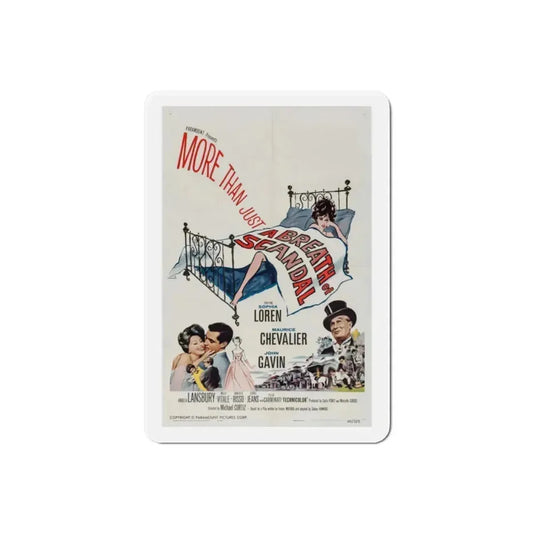 A Breath of Scandal 1960 Movie Poster Refrigerator Magnet 2 Inch - The Sticker Space