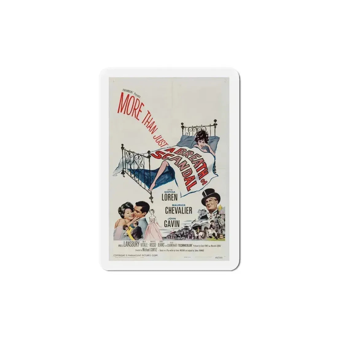 A Breath of Scandal 1960 Movie Poster Refrigerator Magnet 6 Inch - The Sticker Space