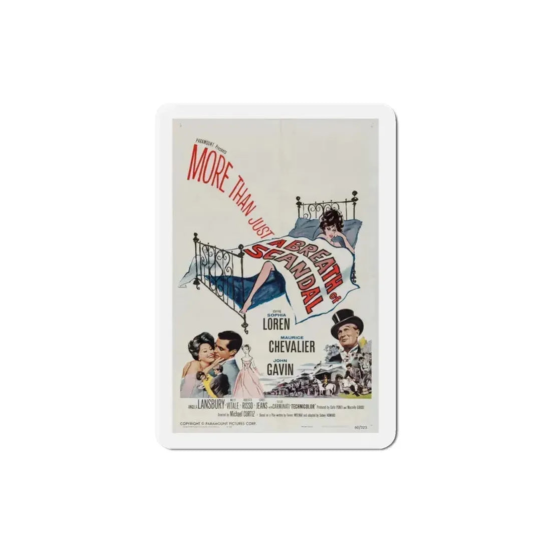 A Breath of Scandal 1960 Movie Poster Refrigerator Magnet - The Sticker Space