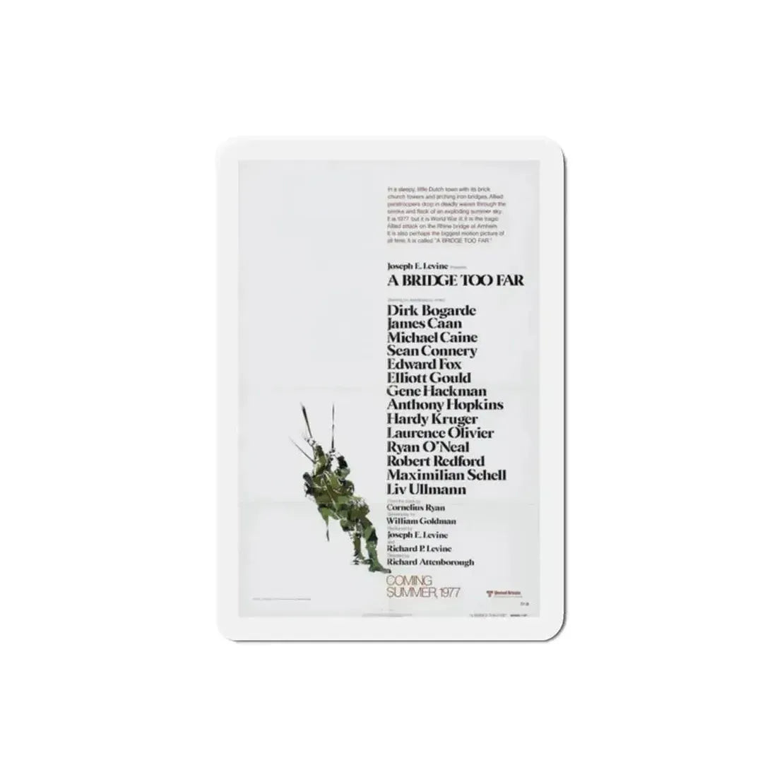 A Bridge Too Far 1977 Movie Poster Refrigerator Magnet 2 Inch - The Sticker Space