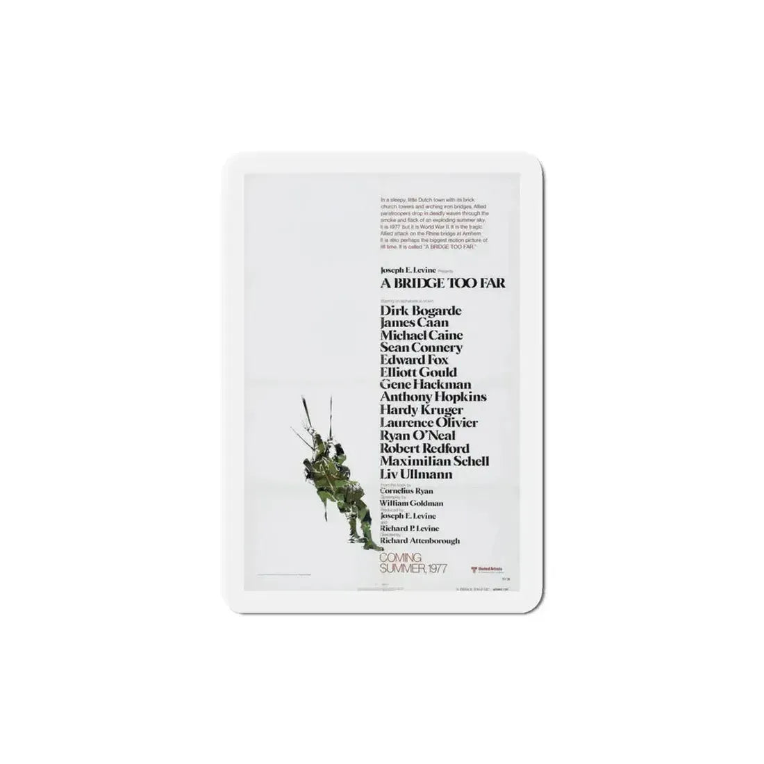 A Bridge Too Far 1977 Movie Poster Refrigerator Magnet - The Sticker Space