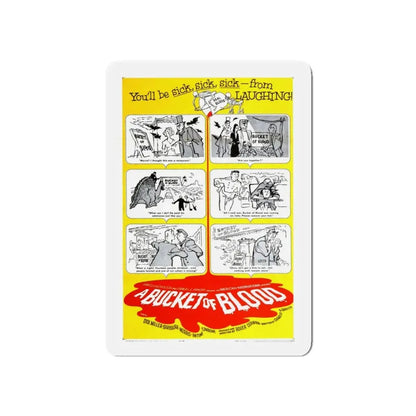 A BUCKET OF BLOOD 1959 Movie Poster - Refrigerator Magnet - The Sticker Space