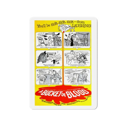 A BUCKET OF BLOOD 1959 Movie Poster - Refrigerator Magnet - The Sticker Space