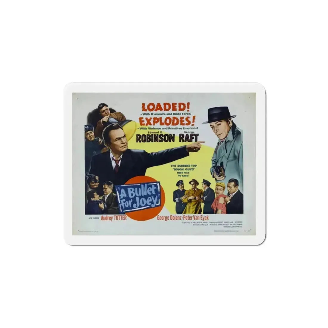 A Bullet for Joey 1955 Movie Poster Refrigerator Magnet - The Sticker Space