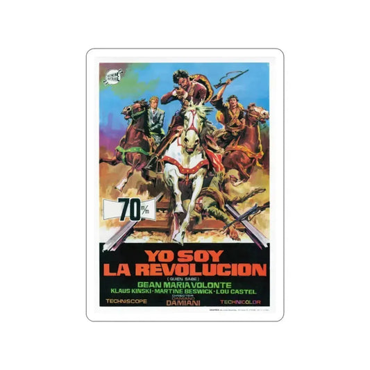 A BULLET FOR THE GENERAL 1967 Movie Poster STICKER Vinyl Die-Cut Decal 2 Inch - The Sticker Space