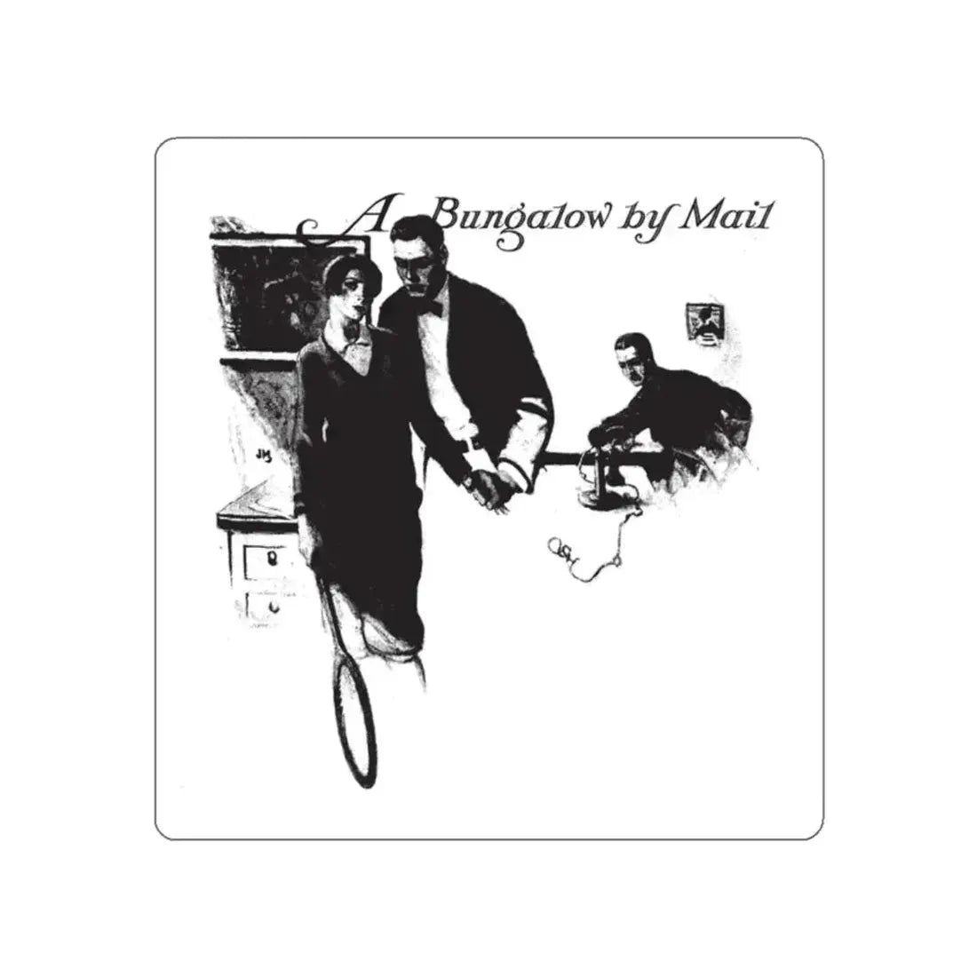 A Bungalow by Mail (1), Collier's, March 3, 1928 (Magazine Illustration) STICKER Vinyl Die-Cut Decal - The Sticker Space