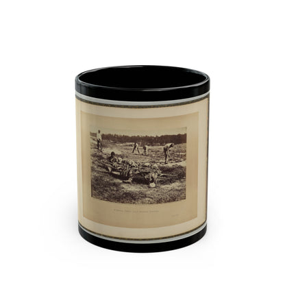 A Burial Party On The Battle-Field Of Cold Harbor 001 (U.S. Civil War) Black Coffee Mug