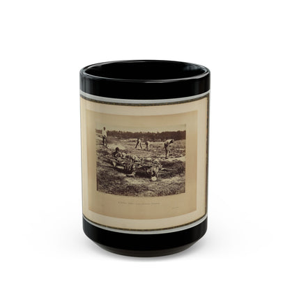 A Burial Party On The Battle-Field Of Cold Harbor 001 (U.S. Civil War) Black Coffee Mug