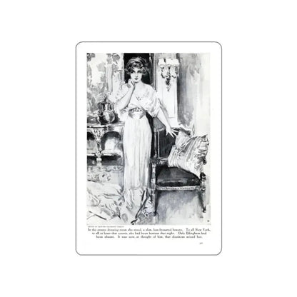 A Business Man, Hearst's Magazine, March 1914 (Magazine Illustration) STICKER Vinyl Die-Cut Decal White Die-Cut 2 Inch - The Sticker Space