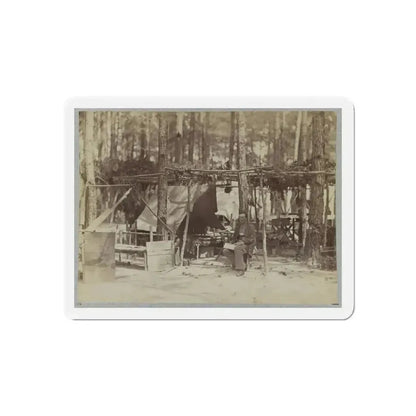 A Camp In Front Of Petersburg, Va. August, 1864 (U.S. Civil War) Refrigerator Magnet 6 Inch Die-Cut - The Sticker Space