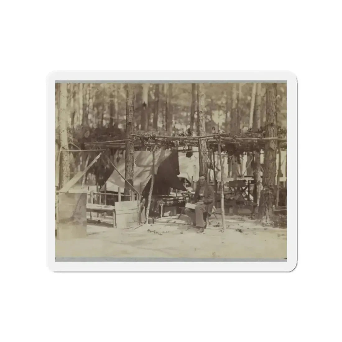 A Camp In Front Of Petersburg, Va. August, 1864 (U.S. Civil War) Refrigerator Magnet - The Sticker Space