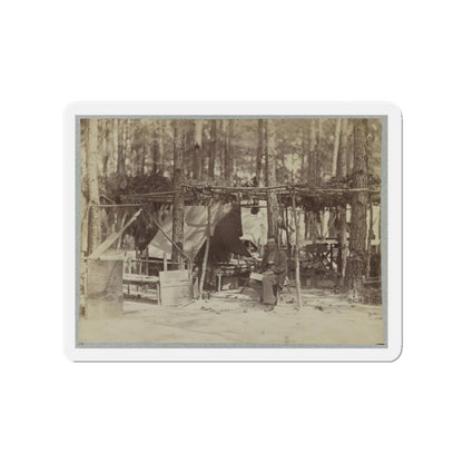 A Camp In Front Of Petersburg, Va. August, 1864 (U.S. Civil War) Refrigerator Magnet-3" x 3"-The Sticker Space